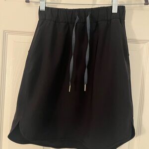 lululemon Black Drawstring Athletic Skirt Size 4